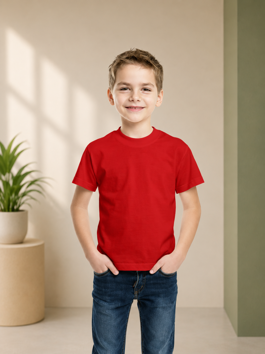 Boys Round Neck T-shirts