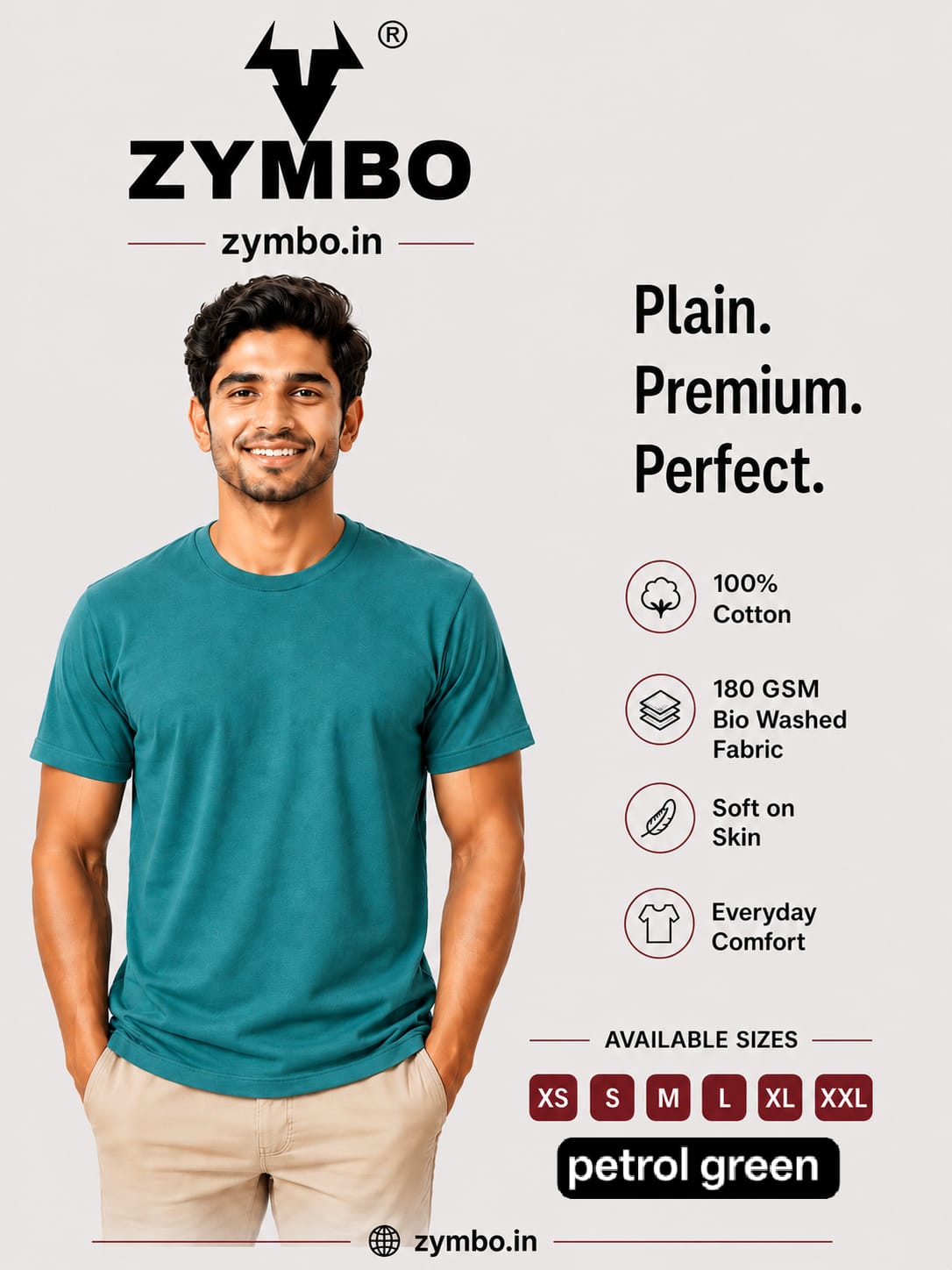 Mens plain T-shirts