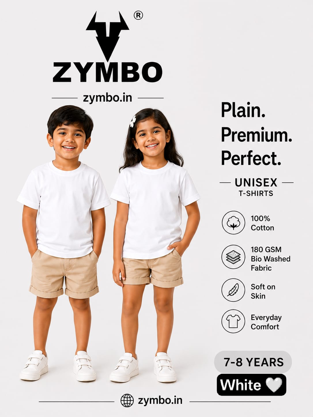 Boys Plain T-Shirt